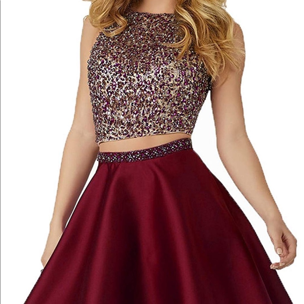 Two piece sequin dress